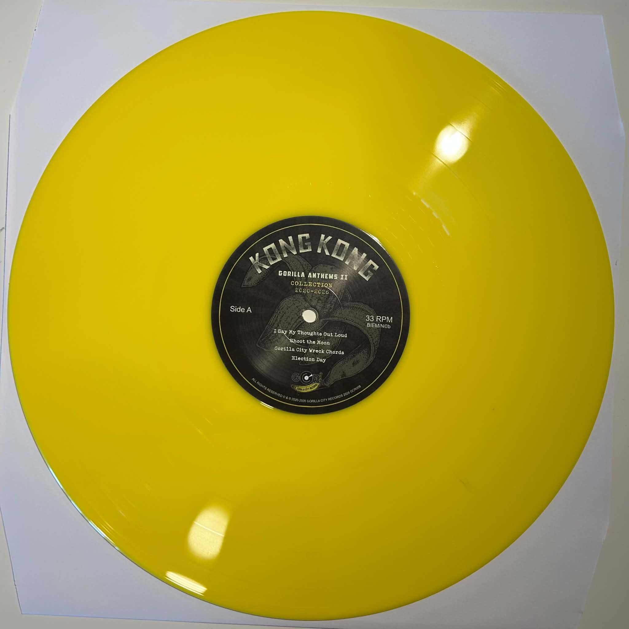 Kong Kong - Gorilla Anthems II - Not All The Stuff (But More), LP lim. 250 yellow