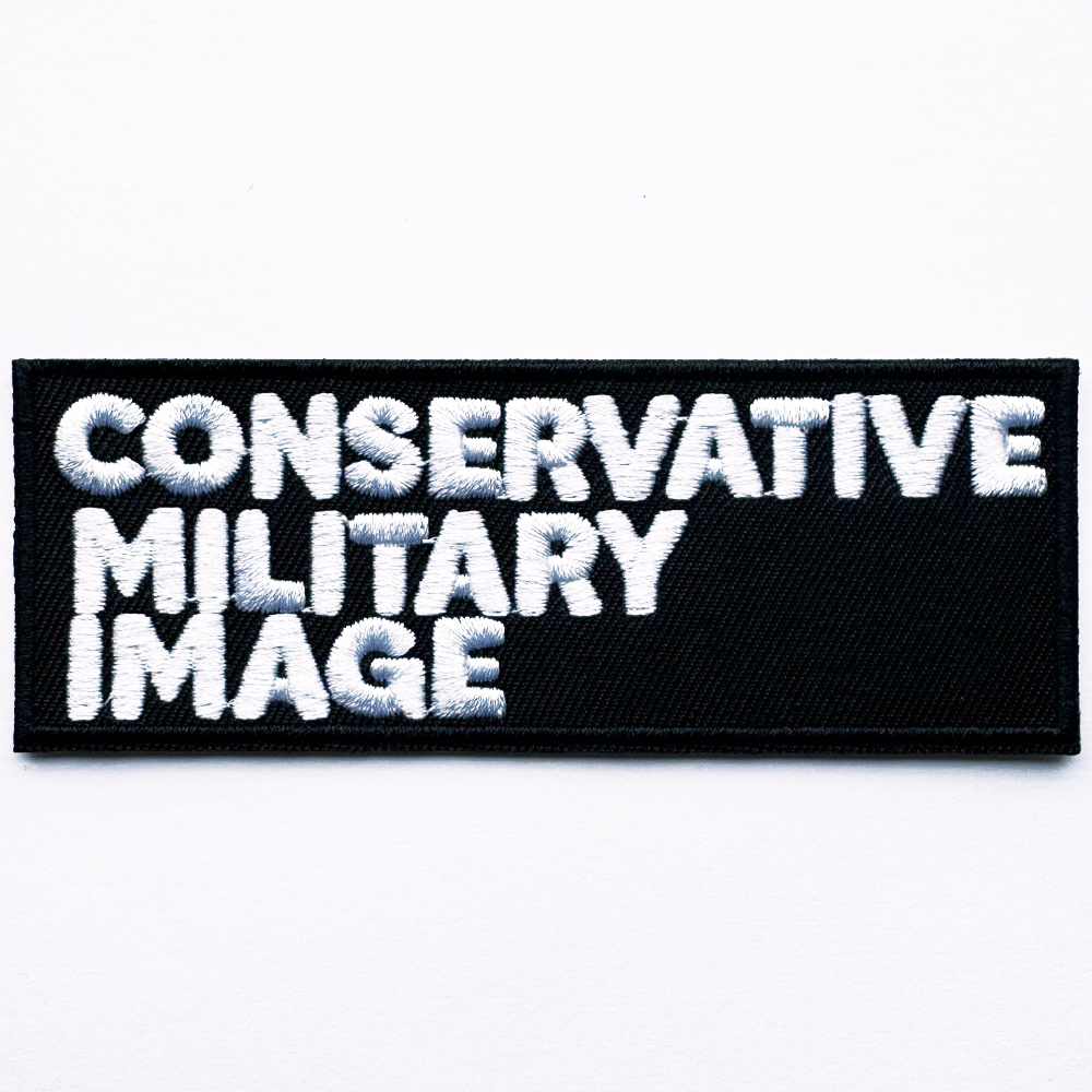 Conservative Military Image - Three Lines, Aufnäher