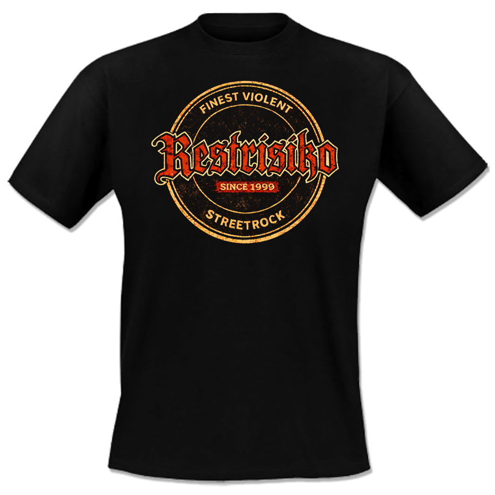 Restrisiko - Violent Streetrock, T-Shirt schwarz