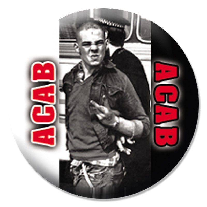 A.C.A.B. - Skinhead, Button   B008