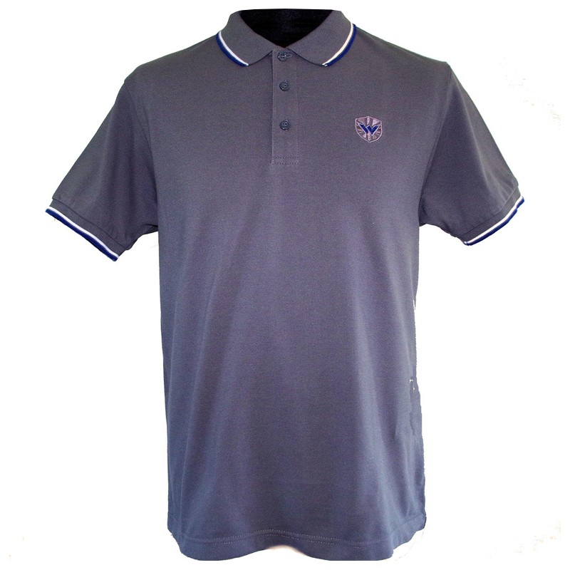Warrior - Classic, Poloshirt anthrazit/weiss/blau