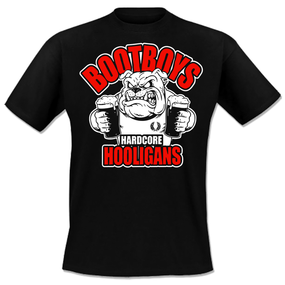Bootboys - Hardcore Hooligans, T-Shirt schwarz