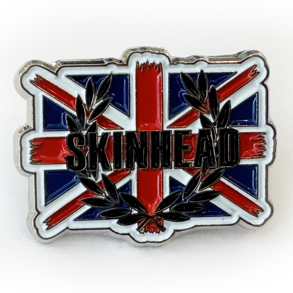 Skinhead - Union Jack / Laurel, Pin