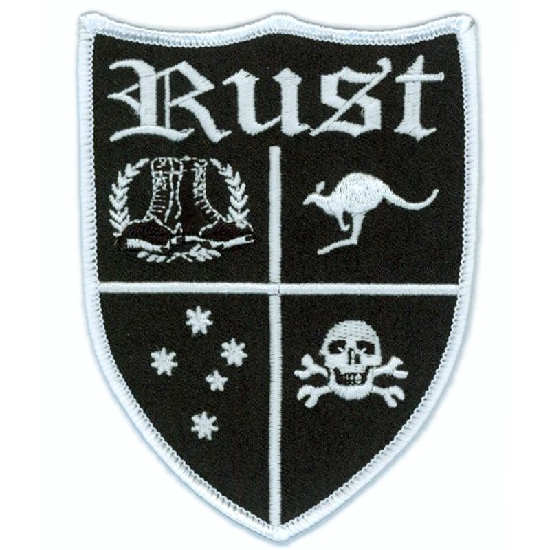 Rust - Logo, Aufnäher
