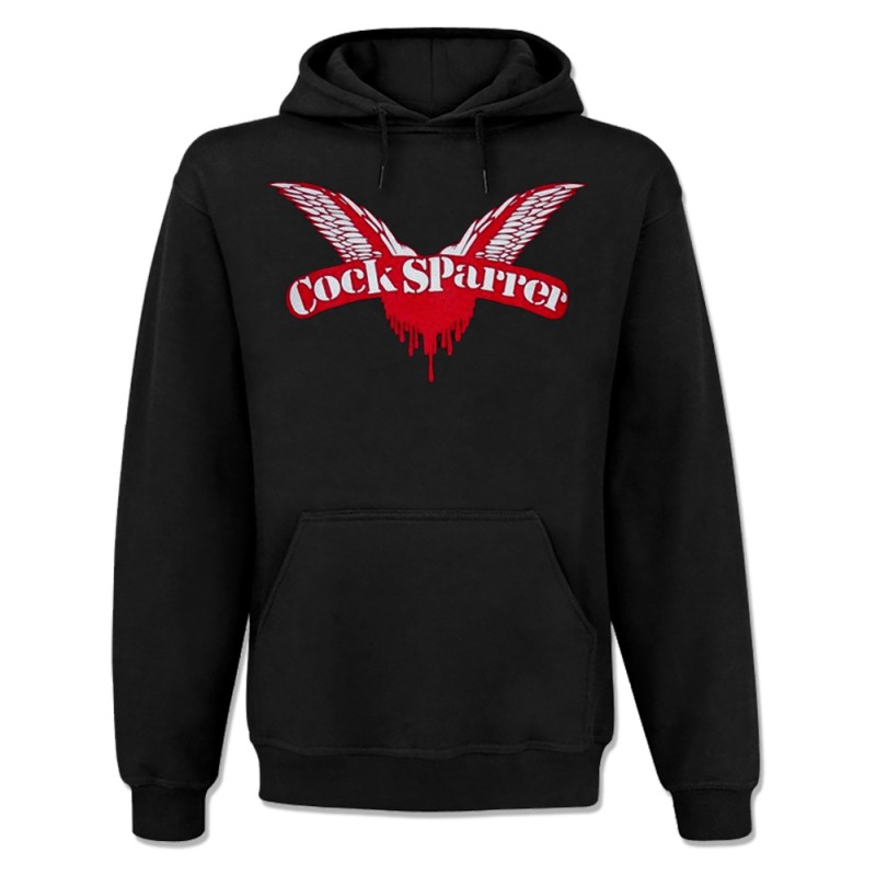 Cock Sparrer - Logo, Kapuzenpullover schwarz