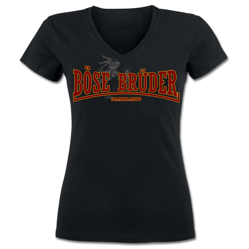 Böse Brüder - Saarland, V-Neck Girly lim. 50