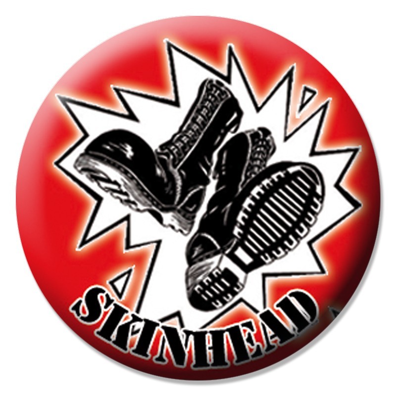 Skinhead Button Skinhead - Boots, Button B112 | OTS-5832