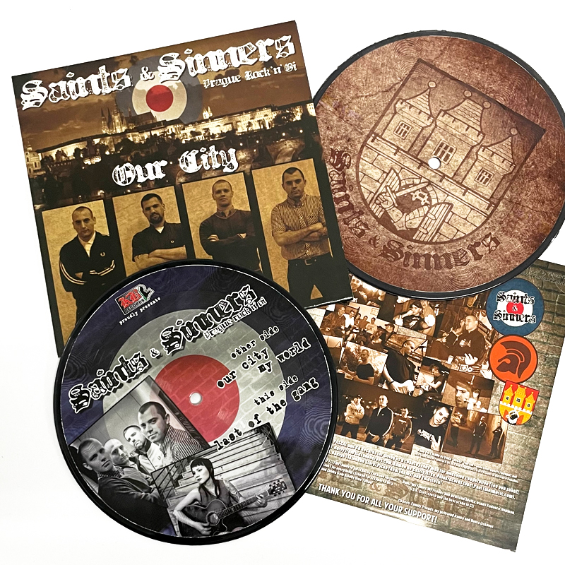 Saints & Sinners - Our City, 7" PICTURE lim. 50, Erstpressung