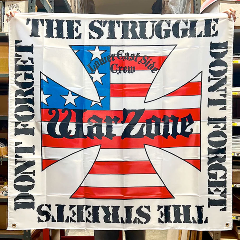 Warzone - Don't forget the trouble, Banner ca. 120cm x 120cm, US Import