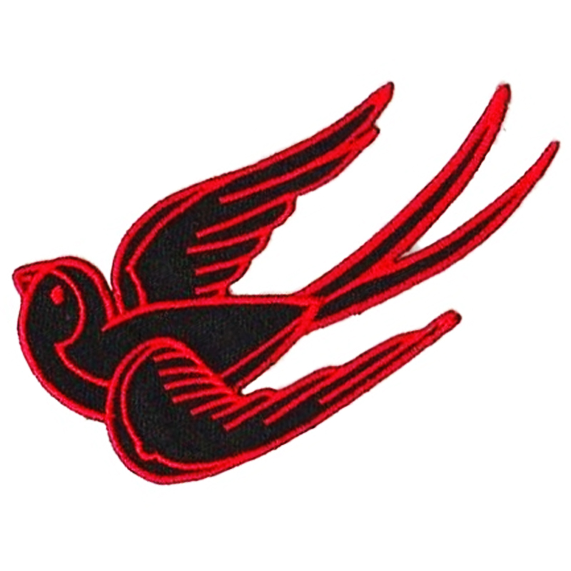 Schwalbe - Rot rechts, Aufnäher