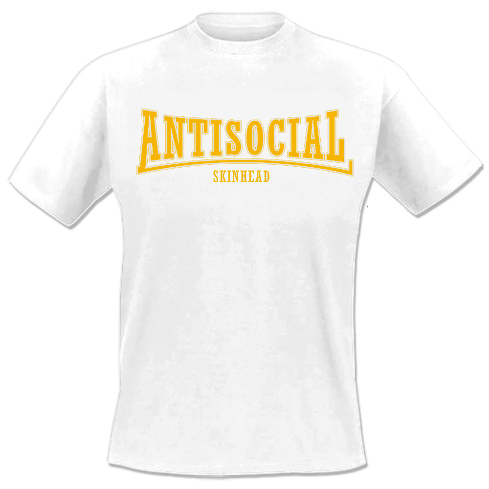 Antisocial - Skinhead, T-Shirt, diff. col.