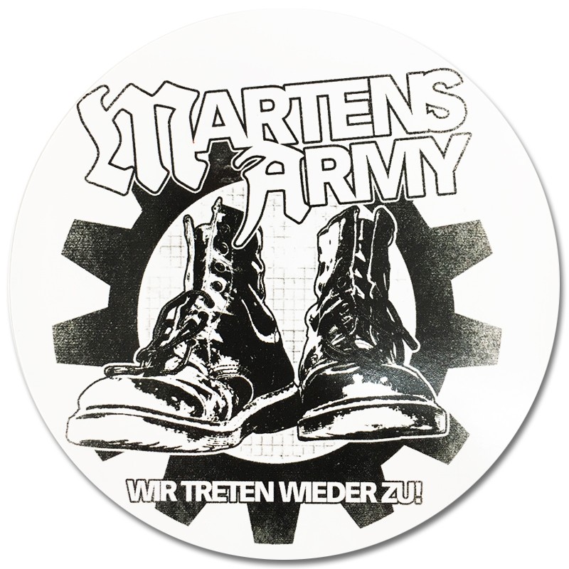 Martens Army - Boots, Aufkleber rund
