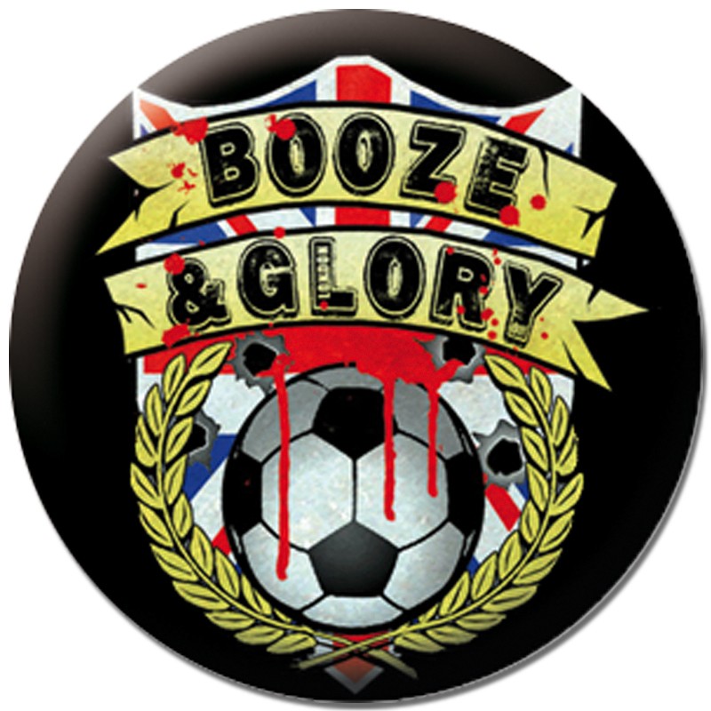 Booze & Glory - Logo, Button   B134
