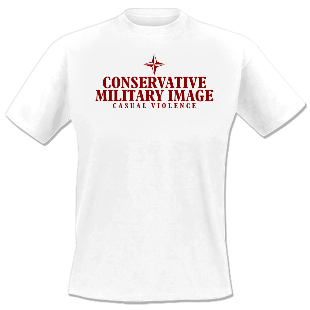Conservative Military Image - Logo II, T-Shirt weiss