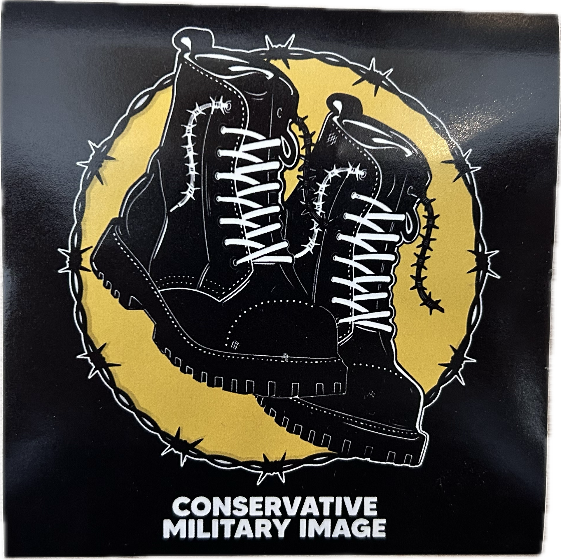 Conservative Military Image - Boots, Aufkleber