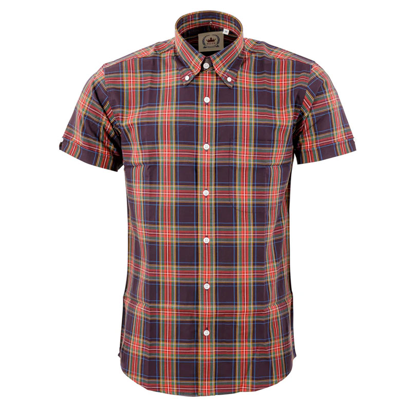 RELCO Clothing - Button Down Kurzärmel-Shirt CK64, verschiedene Größen