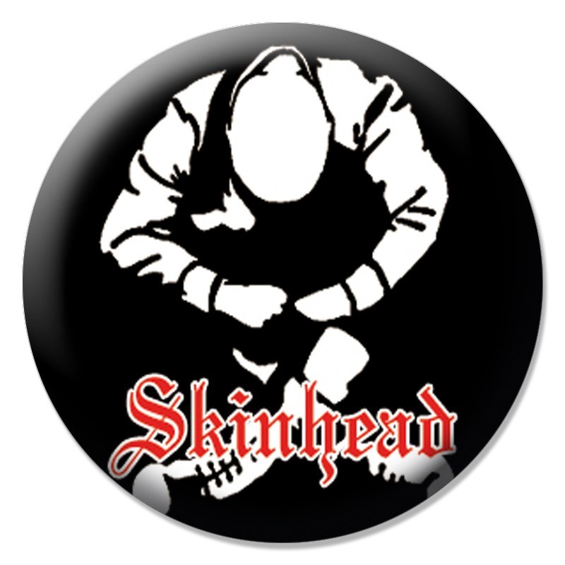 Skinhead Button Skinhead - Silhouette, Button B114 | OTS-6117