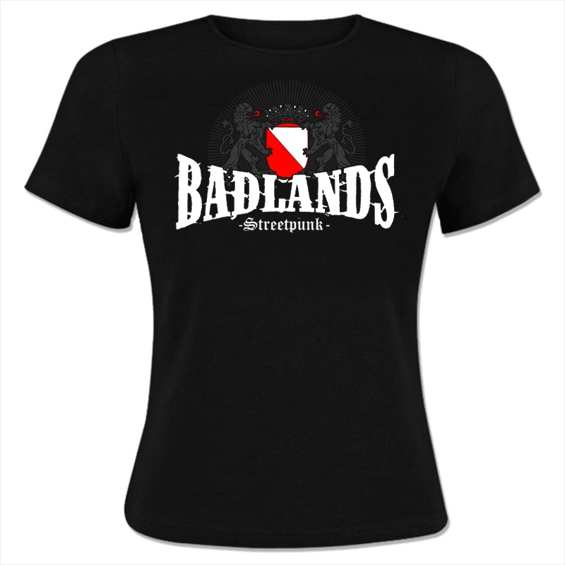 Badlands - Streetpunk, Girlie-Shirt schwarz