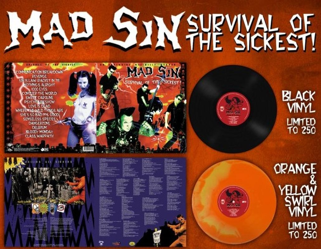 Mad Sin - Survival of the Sickest, LP lim. 500 RP2025 versch. Farben