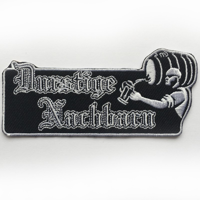 Durstige Nachbarn - Logo, Aufnäher verschiedene Farben