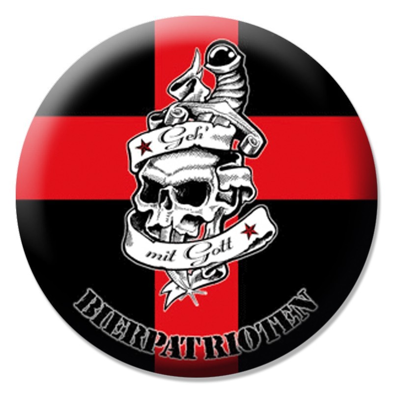 Gott Button Bierpatrioten - Geh mit Gott, Button B017 | OTS-6085