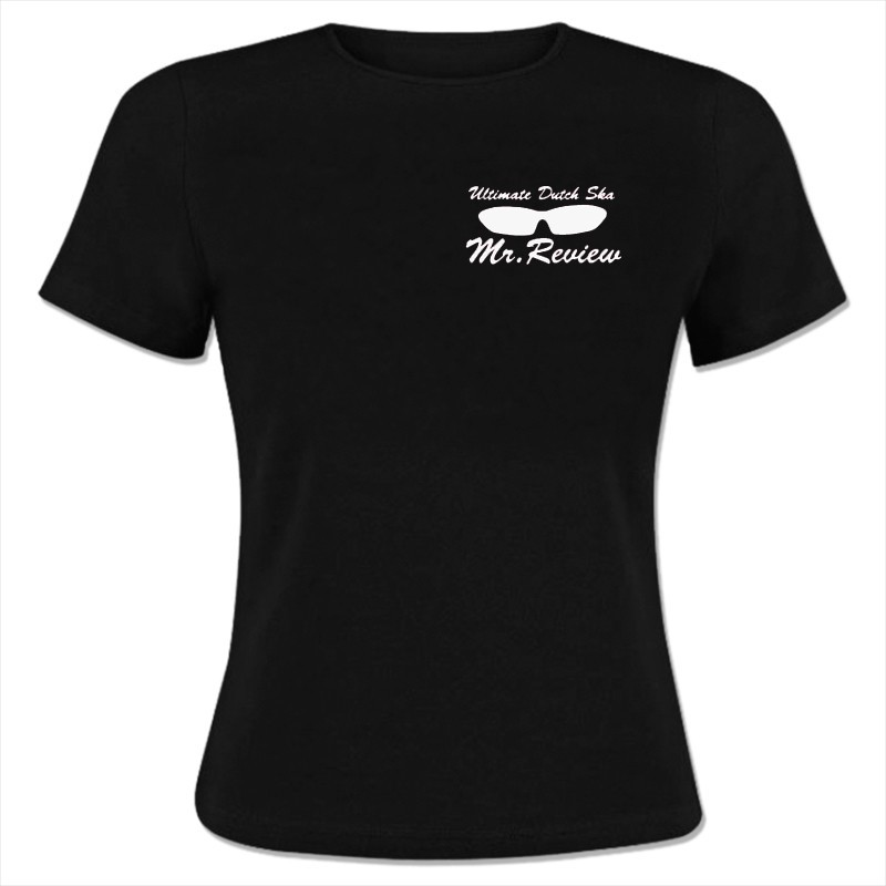 Mr. Review - Logo, Girlie Shirt  schwarz