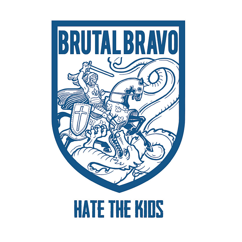 Brutal Bravo - Hate the Kids, LP lim. 500 2te Pressung domestos blue swirl