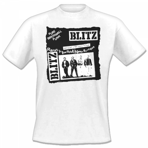 Blitz - Pure Brickwall, T-Shirt weiss