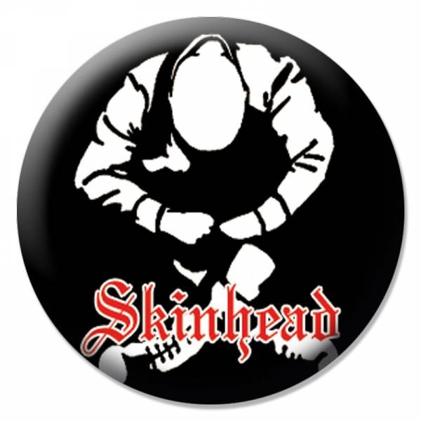Skinhead - Silhouette, Button B114
