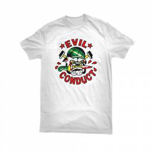 Evil Conduct - Bulldog, T-shirt weiss Evil Conduct - Bulldog, T-shirt weiss