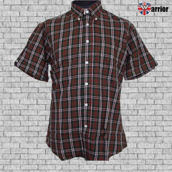 Warrior - Pursey, Button Down Hemd Kurzarm, Slim-Fit