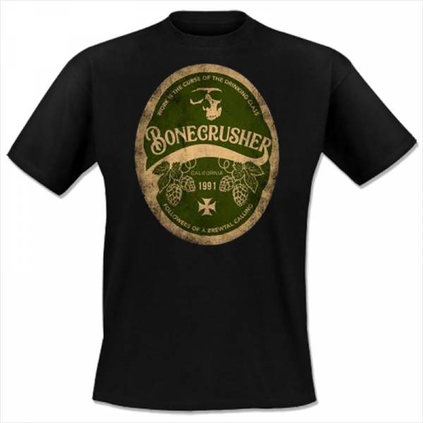 Bonecrusher - Beer, T-Shirt schwarz