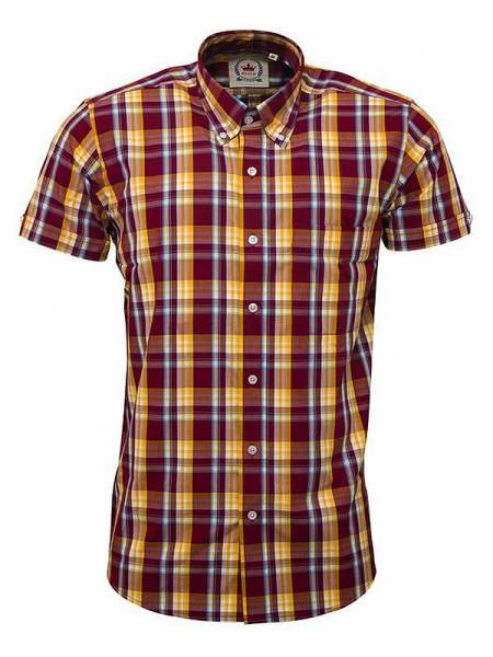 RELCO Clothing - Button Down Kurzärmel-Shirt CK45, verschiedene Größen