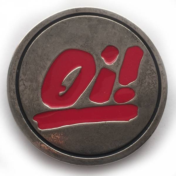 Oi! - Logo rot, Gürtelschnalle