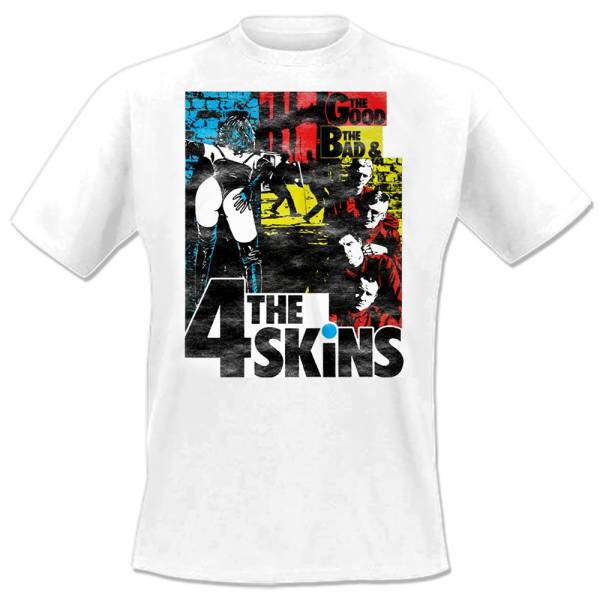 4 Skins, The - The good, the bad, T-Shirt weiss