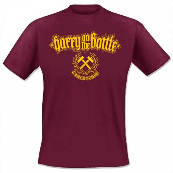 Harry On The Bottle - Hammers, T-Shirt bordeaux