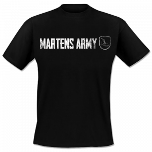 Martens Army - Wappen Logo, T-Shirt schwarz Martens Army - Wappen Logo, T-Shirt schwarz