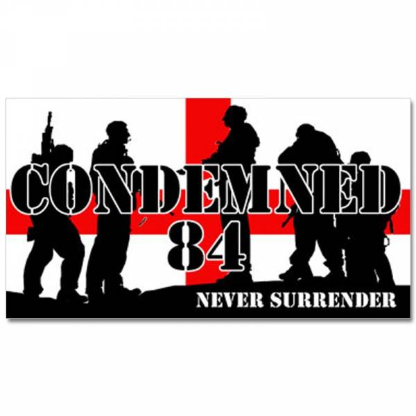 Condemned 84 - Never surrender, Aufkleber