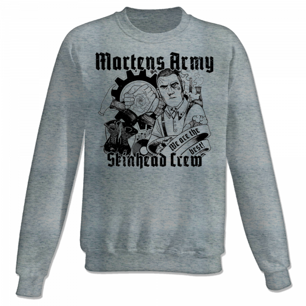 Martens Army - We are the best, Sweatshirt grau