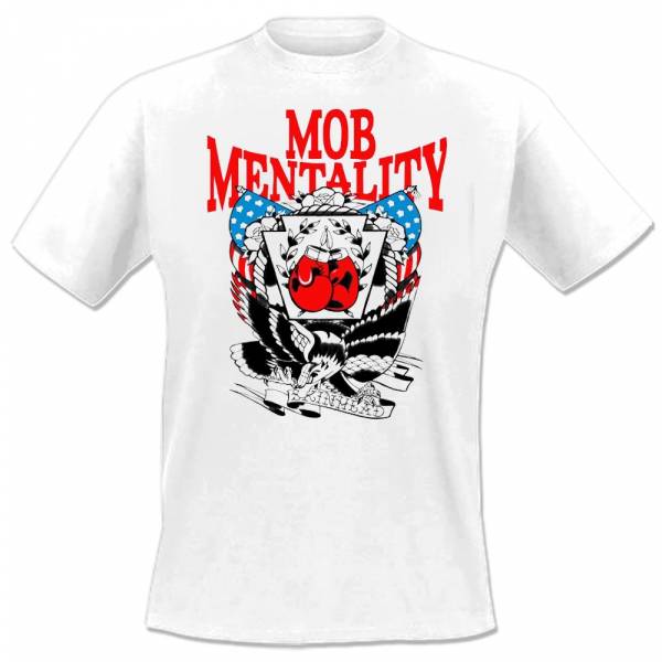 Mob Mentality - Skinhead, T-Shirt weiß