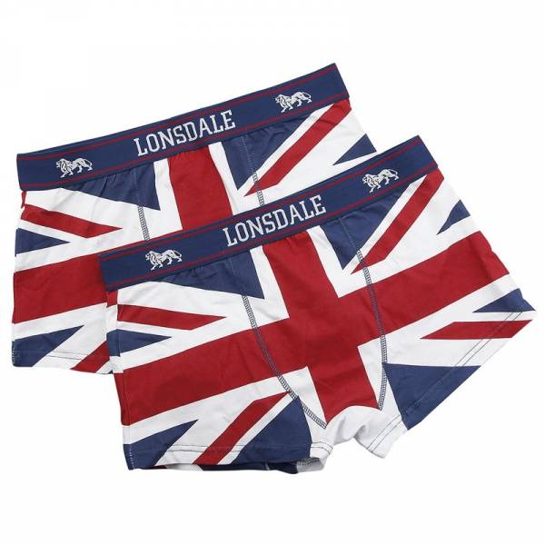 Lonsdale - Union Jack, Retro Shorts 2-Pack "TISBURY"