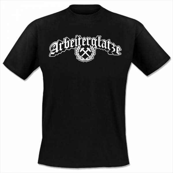 Arbeiterglatze, T-Shirt schwarz
