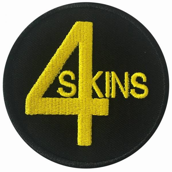 4 Skins - black, Aufnäher