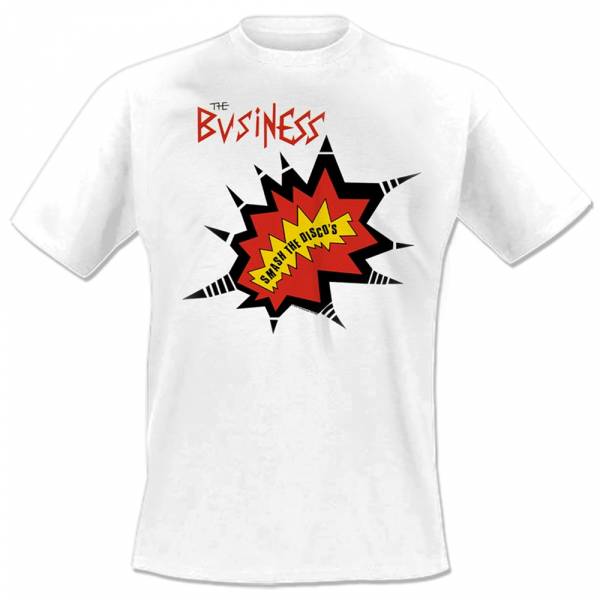 Business, The - Smash the discos, T-Shirt weiss