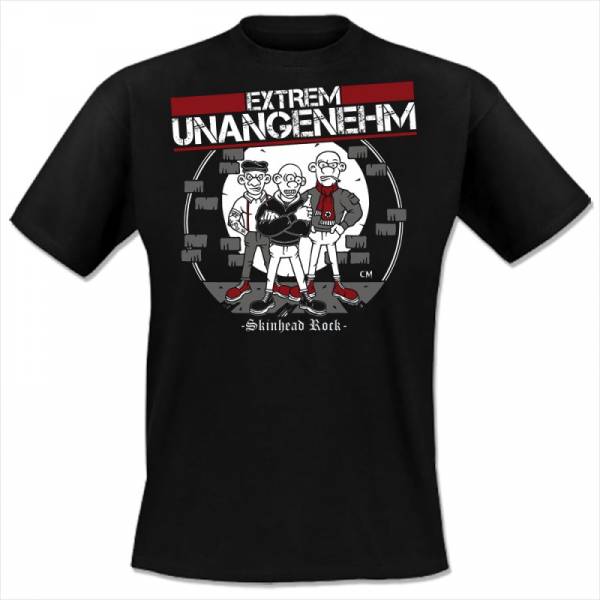 Extrem Unangenehm - Skinhead Rock'n'Roll, T-Shirt schwarz