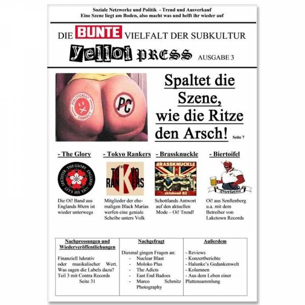 YellOi! Press No.3, Fanzine A4 hoch