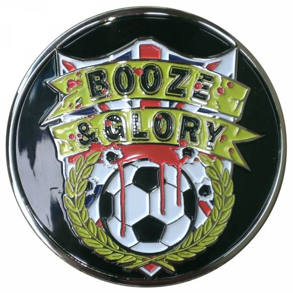 Booze & Glory - Football Logo, Gürtelschnalle