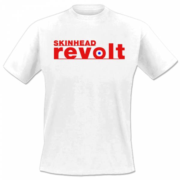 Skinhead Revolt - Logo, T-Shirt weiss
