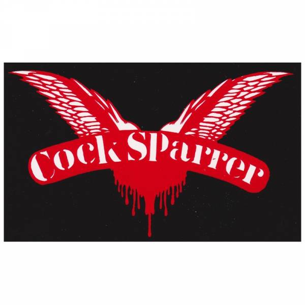 Cock Sparrer - Logo schwarz, Aufkleber