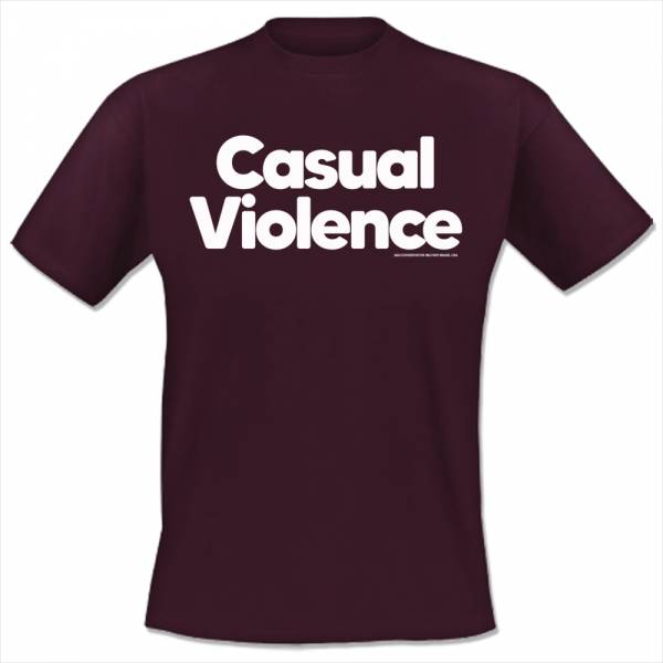 Conservative Military Image - Casual Violence, T-shirt bordeaux